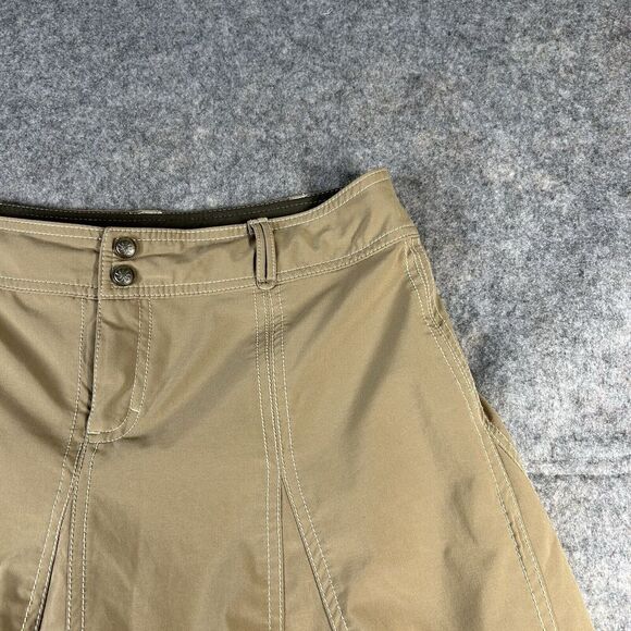 Athleta Skirt Women’s 10 Y2K Sport Khaki Active Zip Up Tennis Golf Tenniscore - Picture 2 of 10